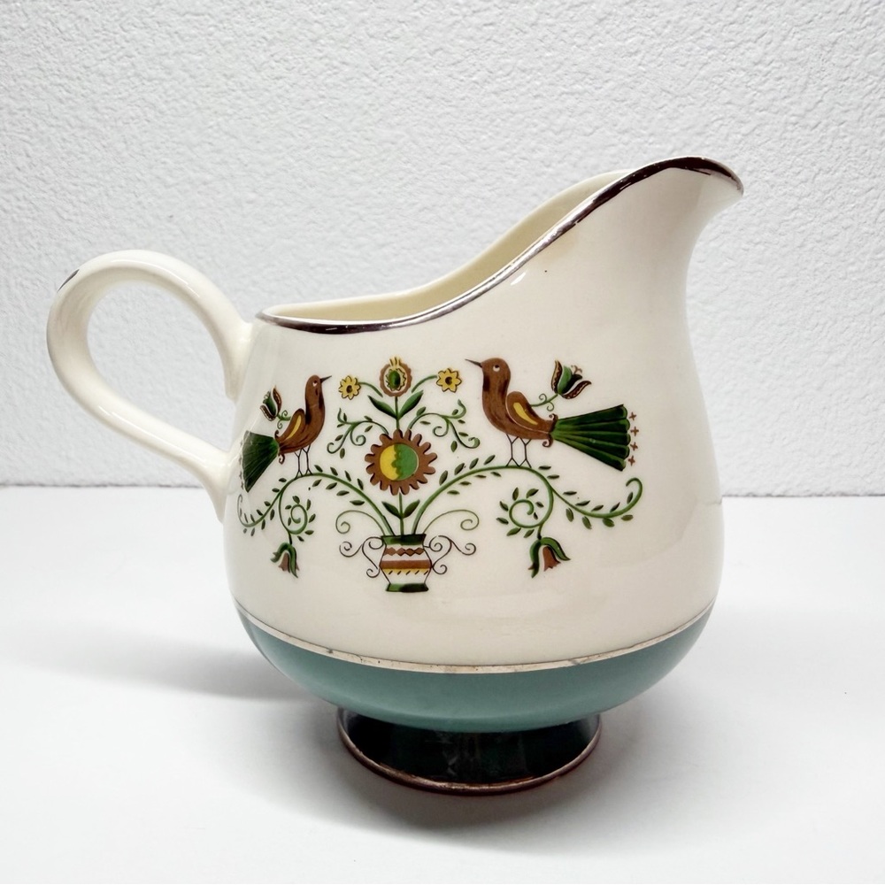 Vintage Homer Laughlin Cavalier Persian Garden Sugar Creamer Canister Set - Picture 4 of 16